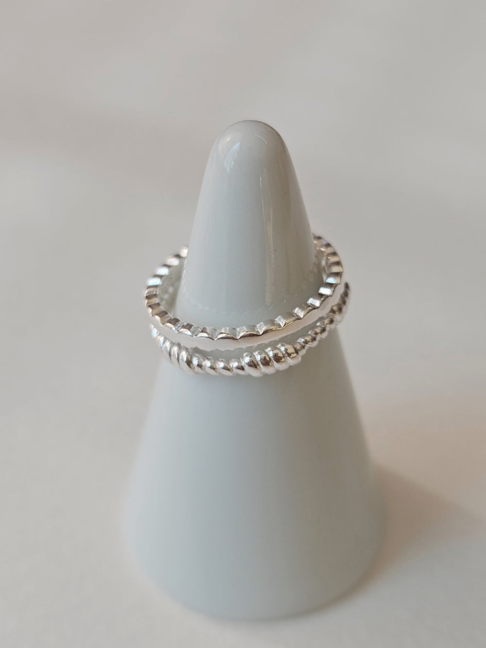 Double layer Band Ring
