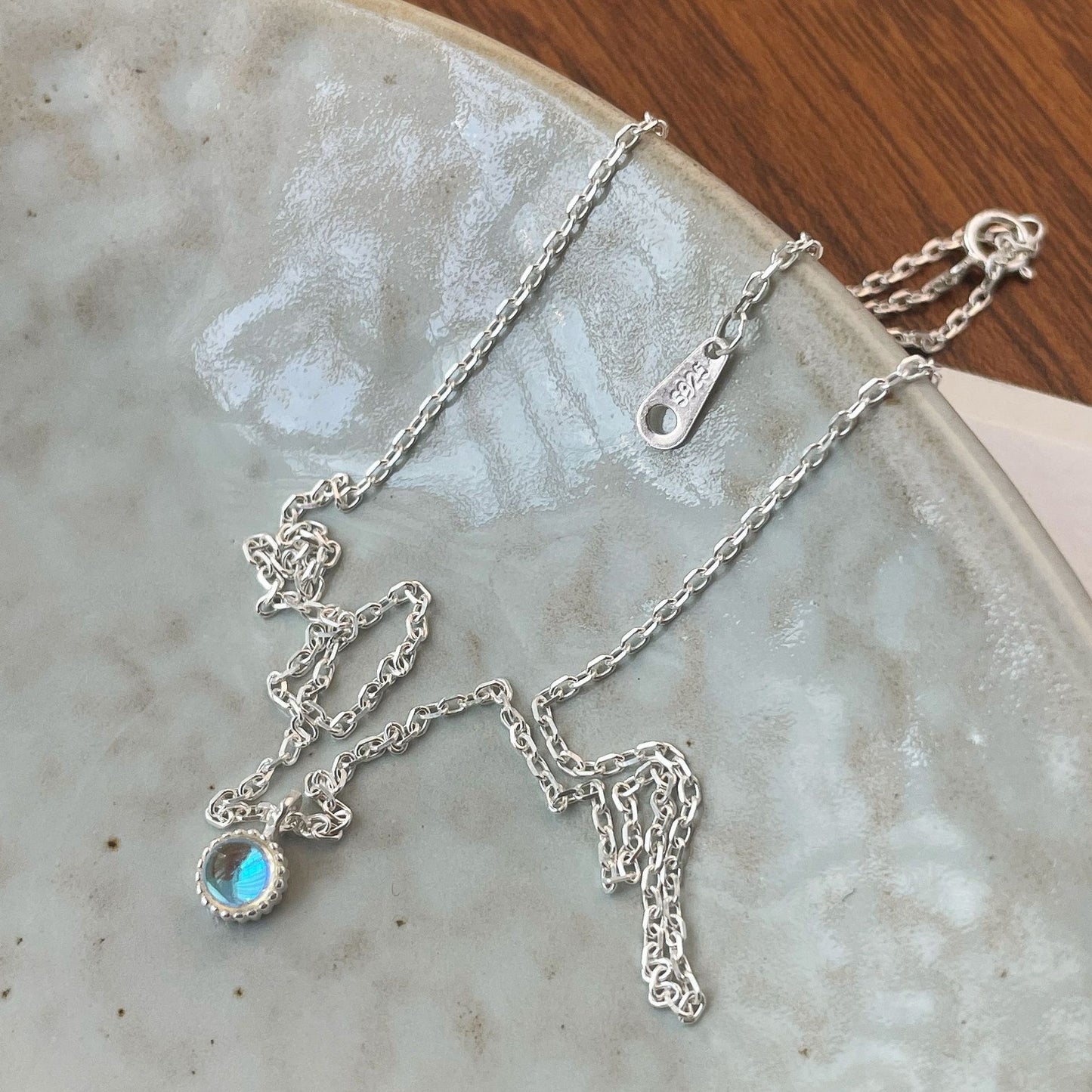 Gemstone Mini Pendant Necklace