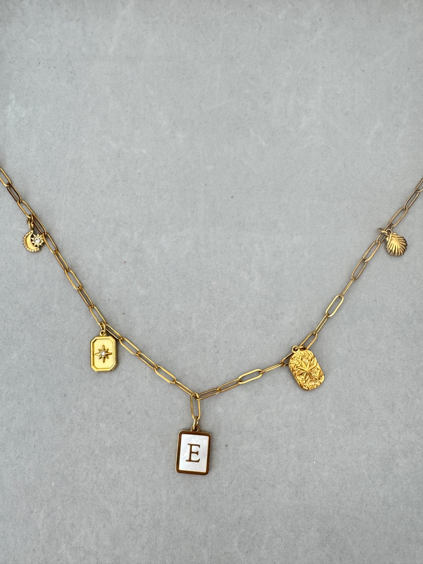 Custom Gold Charm Necklace