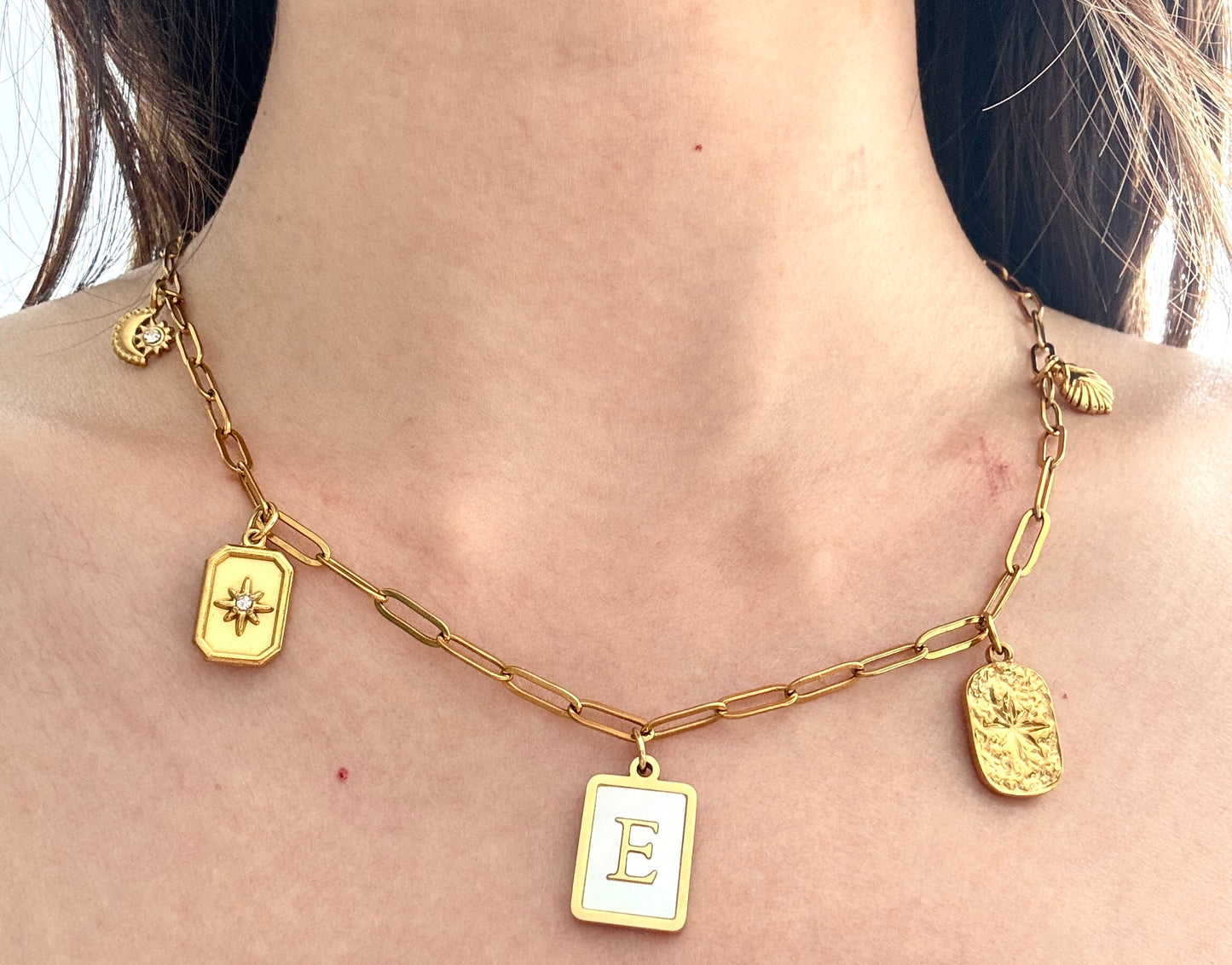 Custom Gold Charm Necklace
