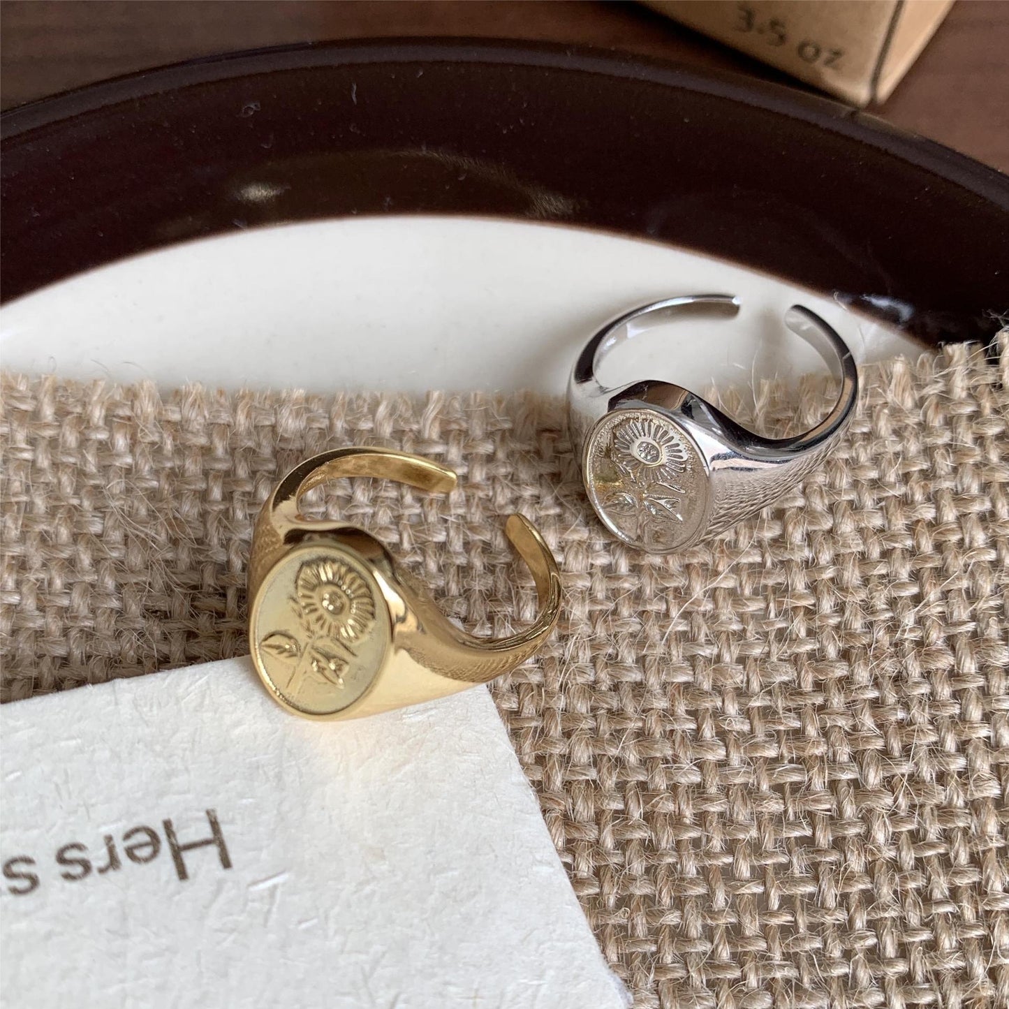 Sunflower Thick Ring