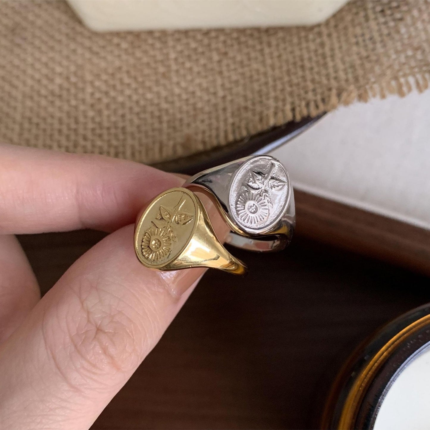 Sunflower Thick Ring