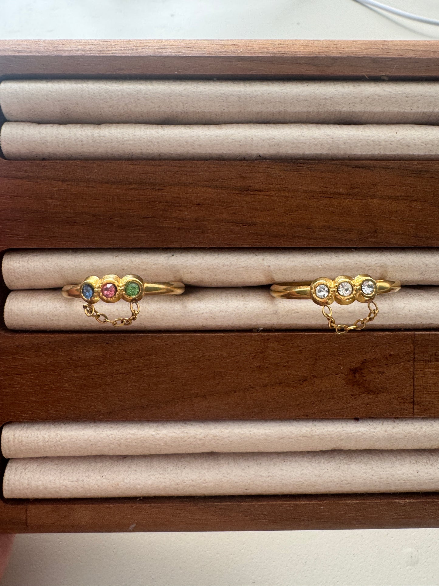 Gemstone Drop Ring