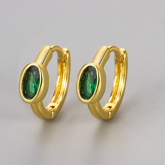 Emerald Hoops