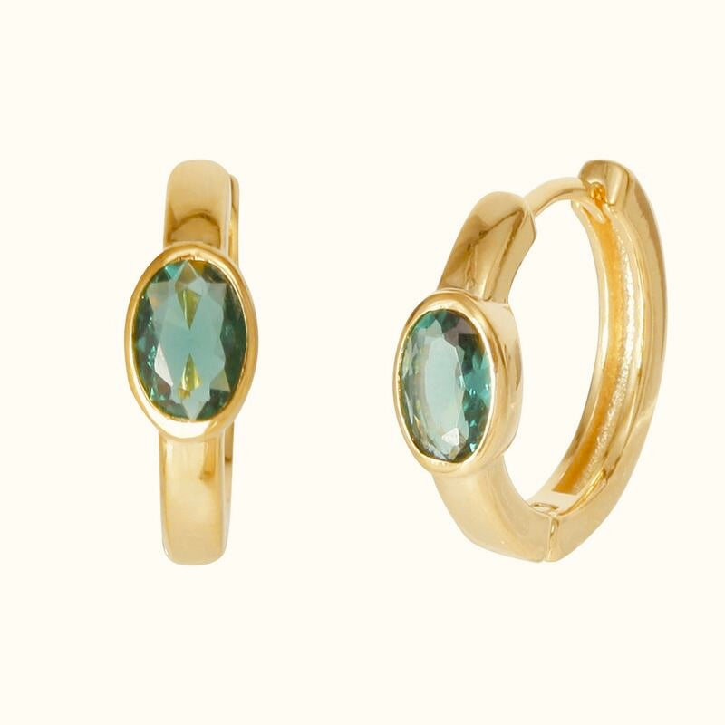 Emerald Hoops