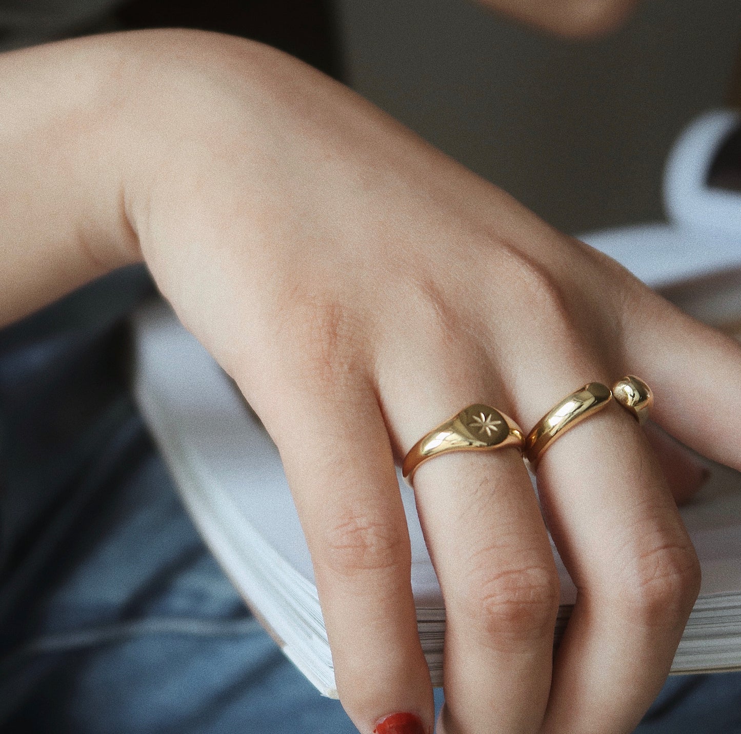 Starburst Signet Ring