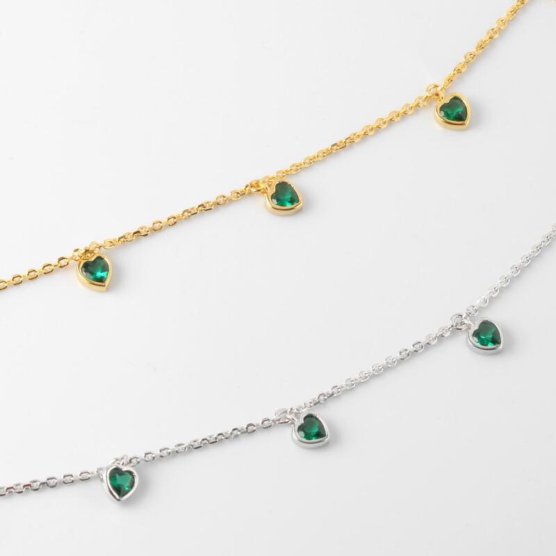 Emerald Charm Necklace