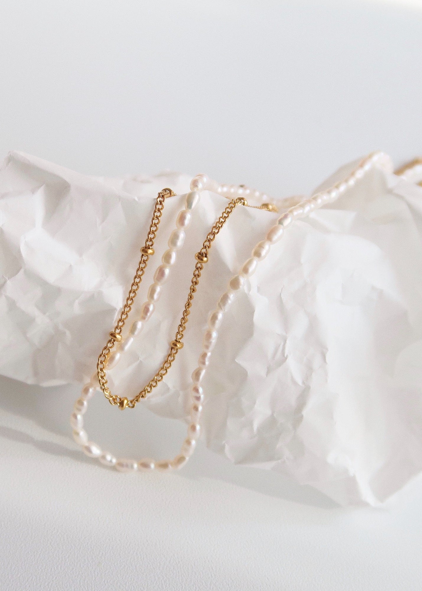 Double layer Pearl Necklace