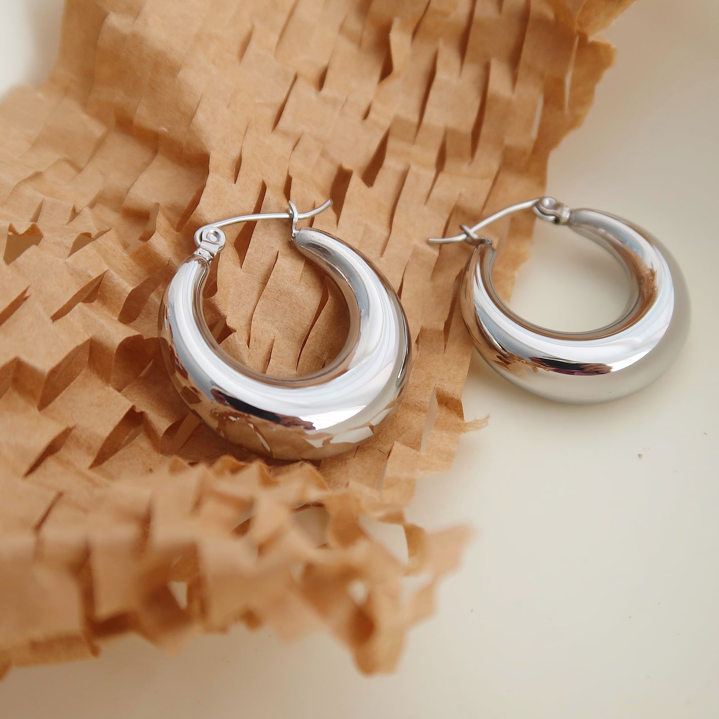 Oval Hoop Earrings