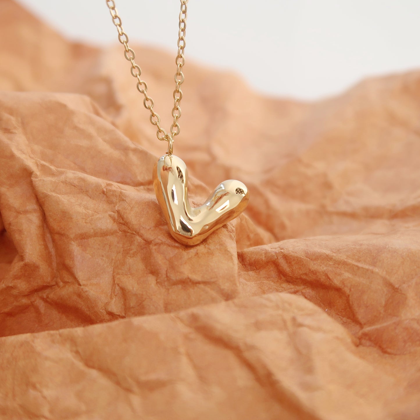 Hammered Heart Necklace