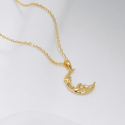 Moon Pendant Necklace