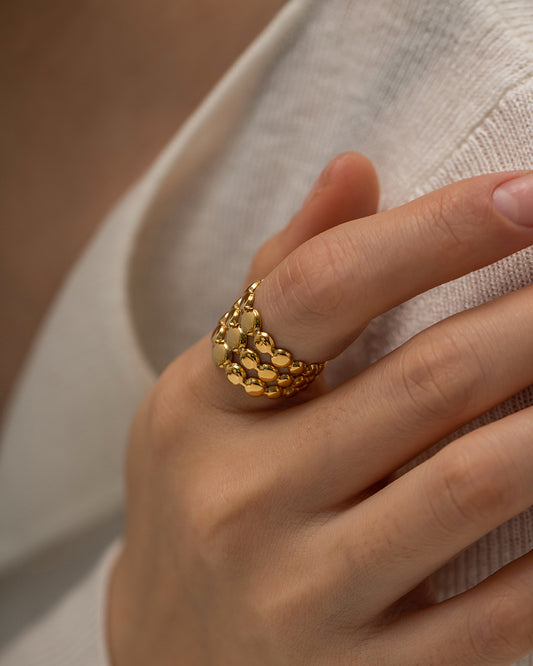 Ball Double Thick Ring