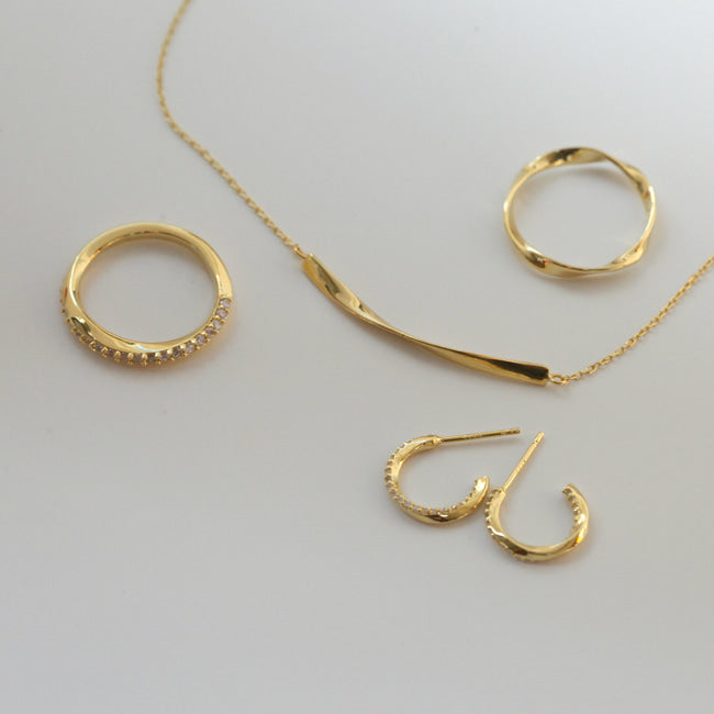Cubic Twisted Earrings