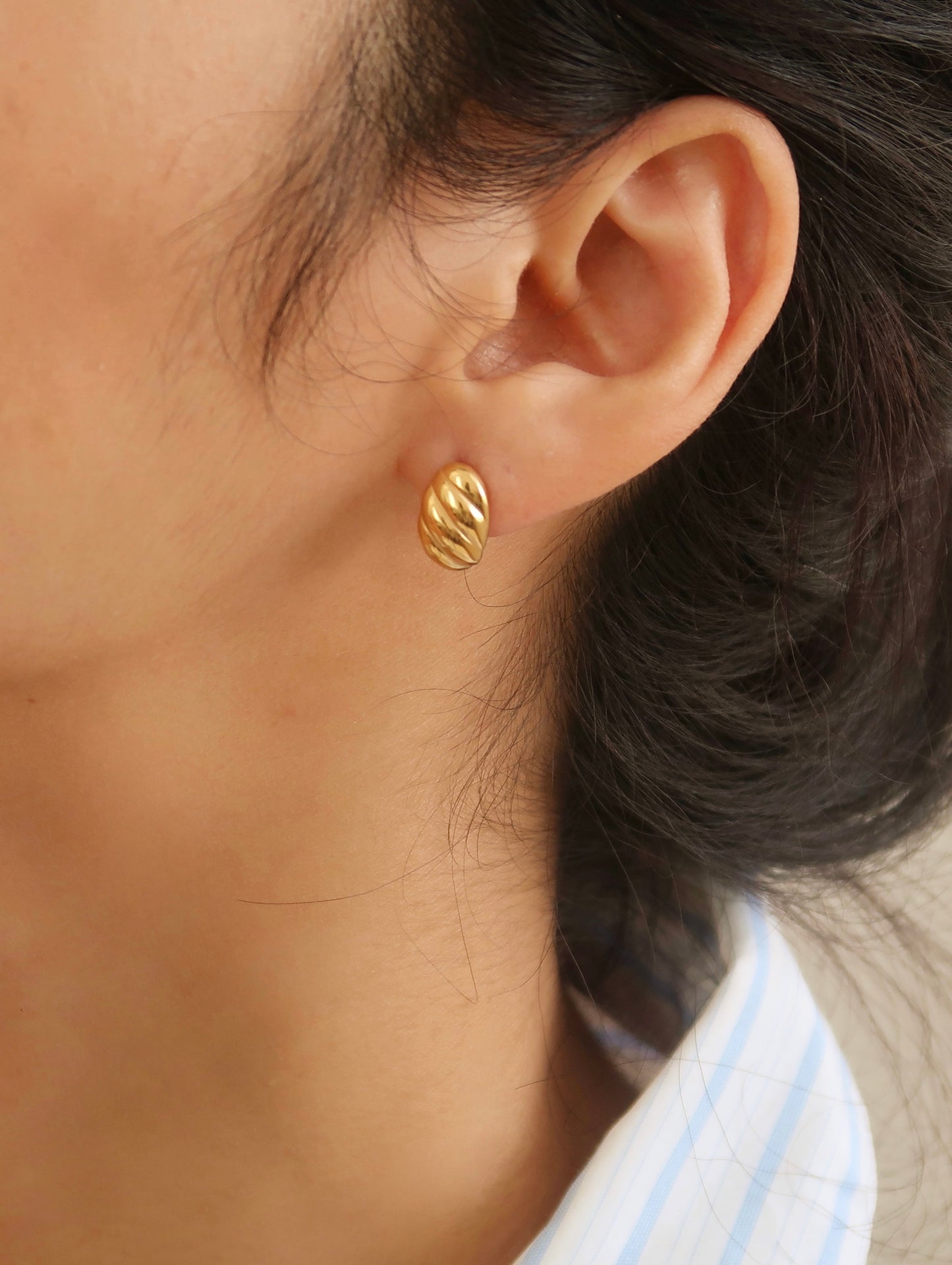 Mini Croissant Earrings