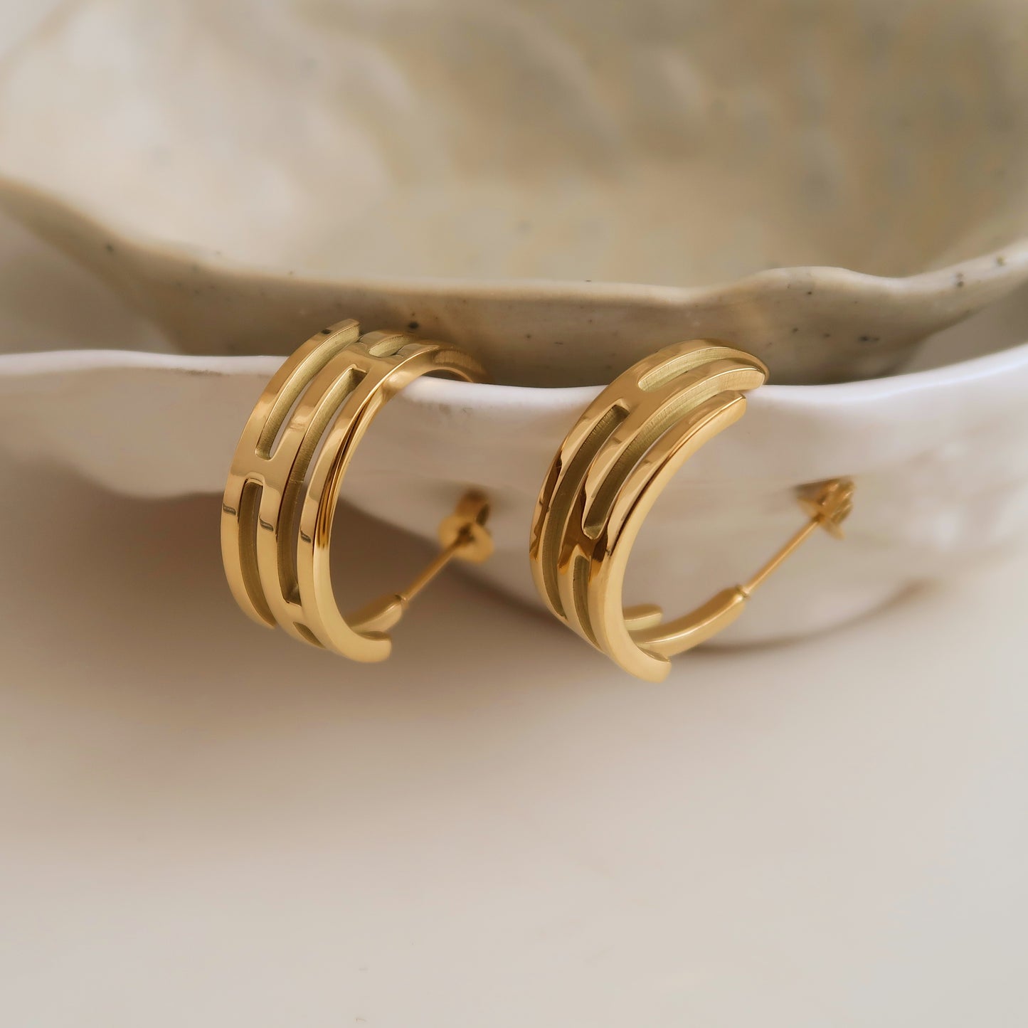 Elegant Gold Hoop Earrings