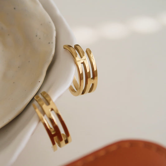 Elegant Gold Hoop Earrings