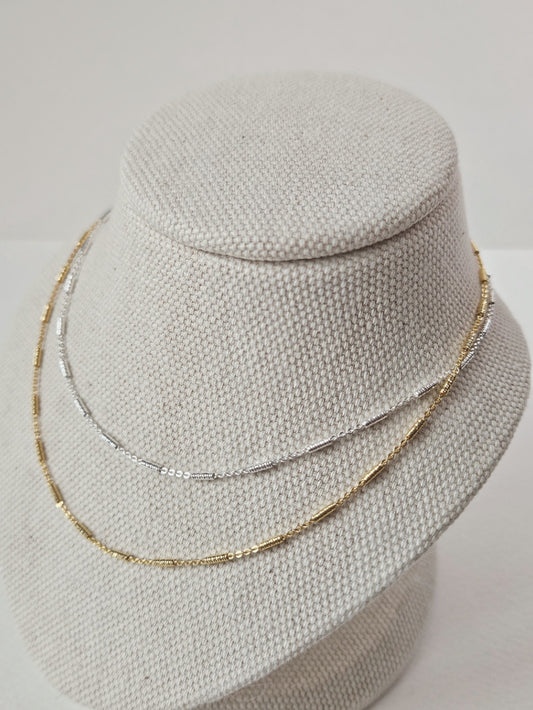 Stick Bar Chain Necklace