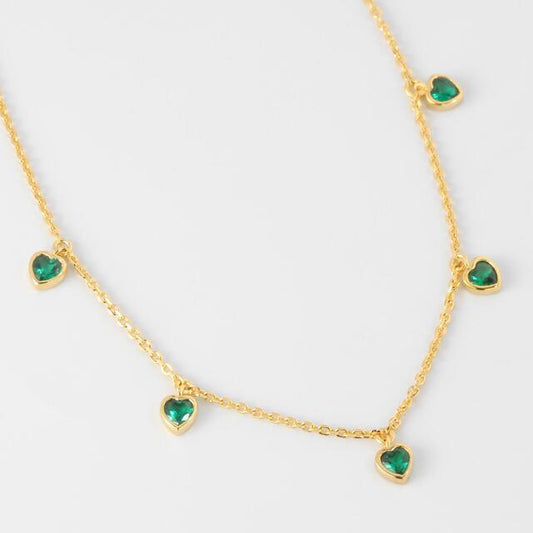 Emerald Charm Necklace