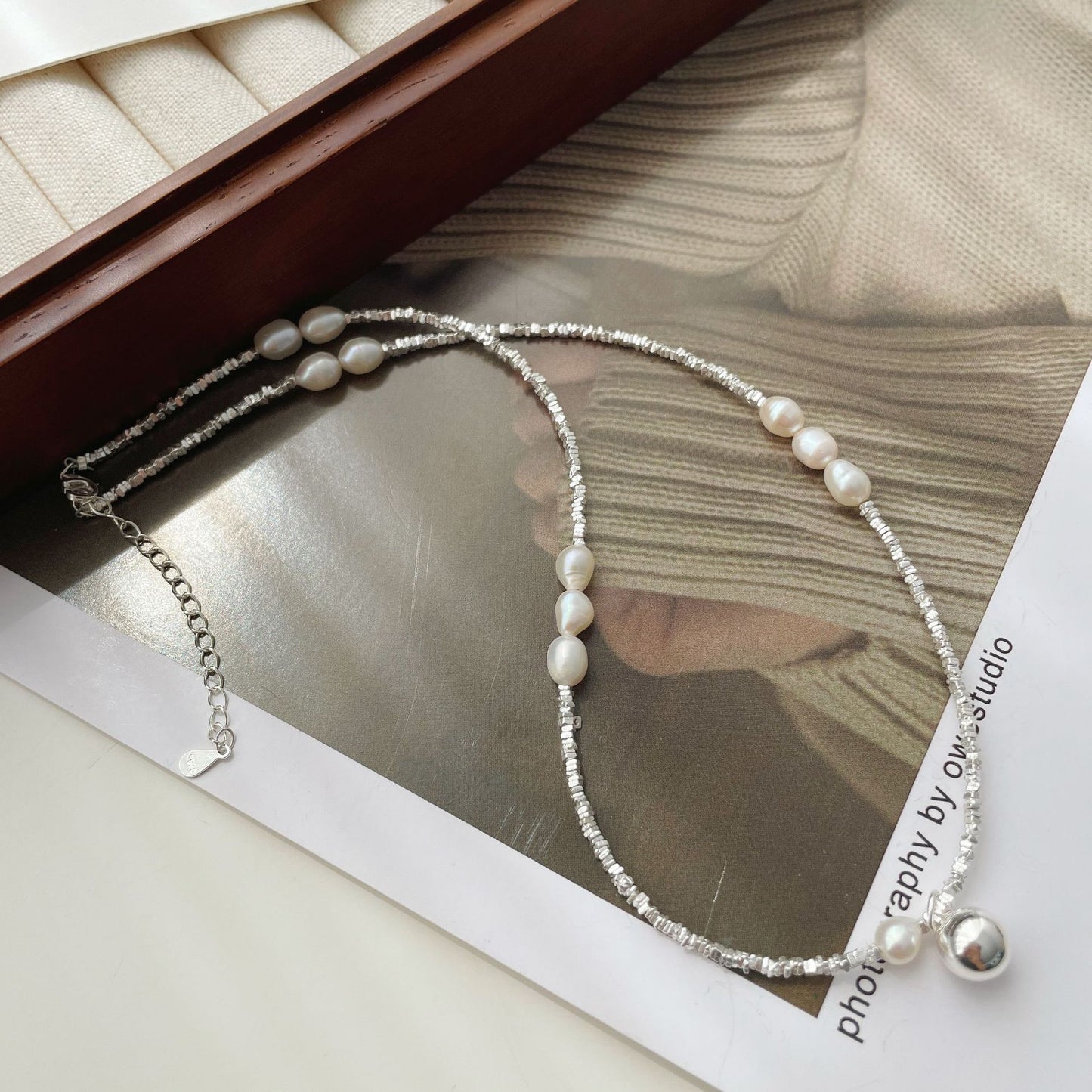 Round bead Pearl Necklace