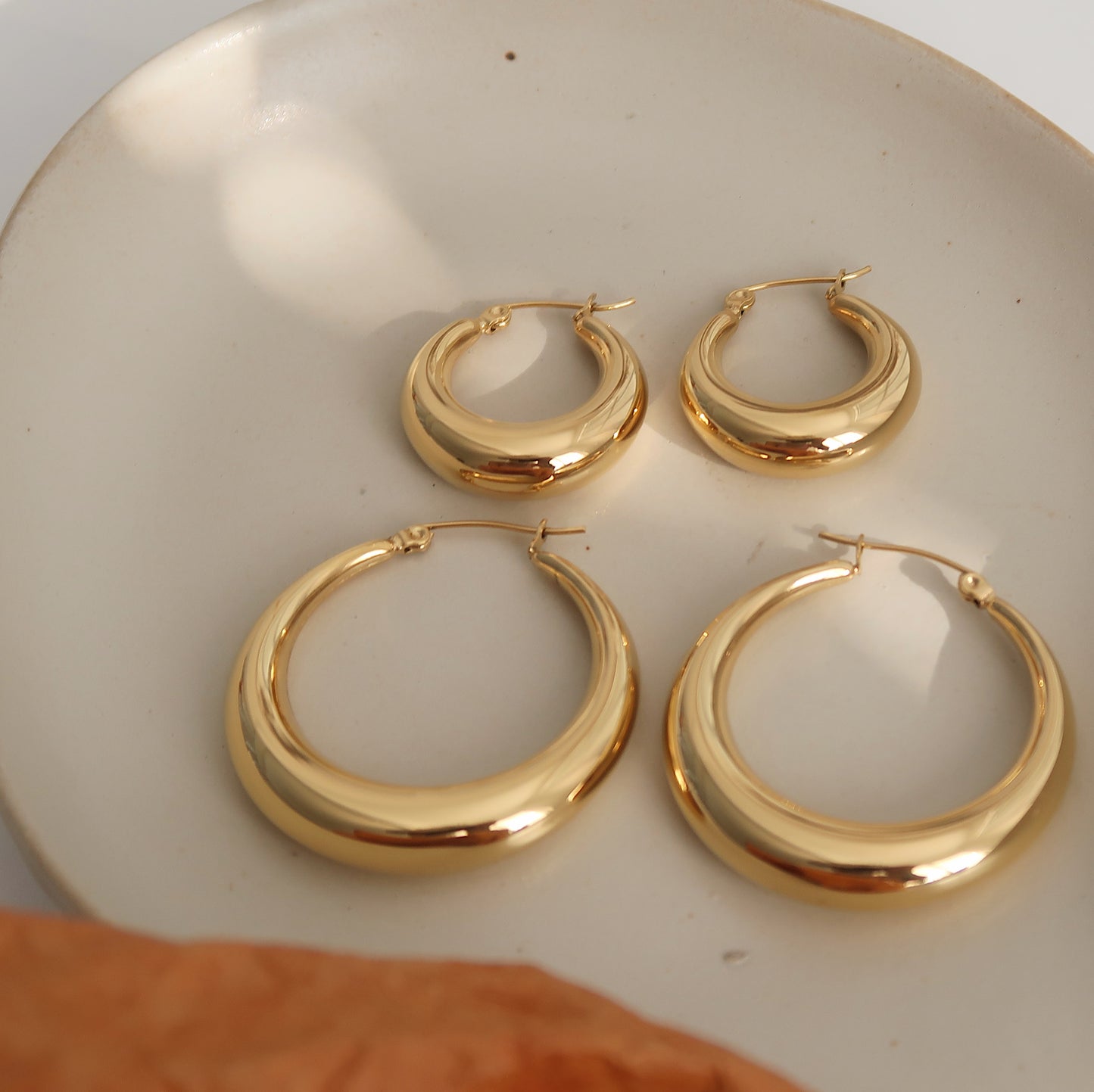 Oval Hoop Earrings