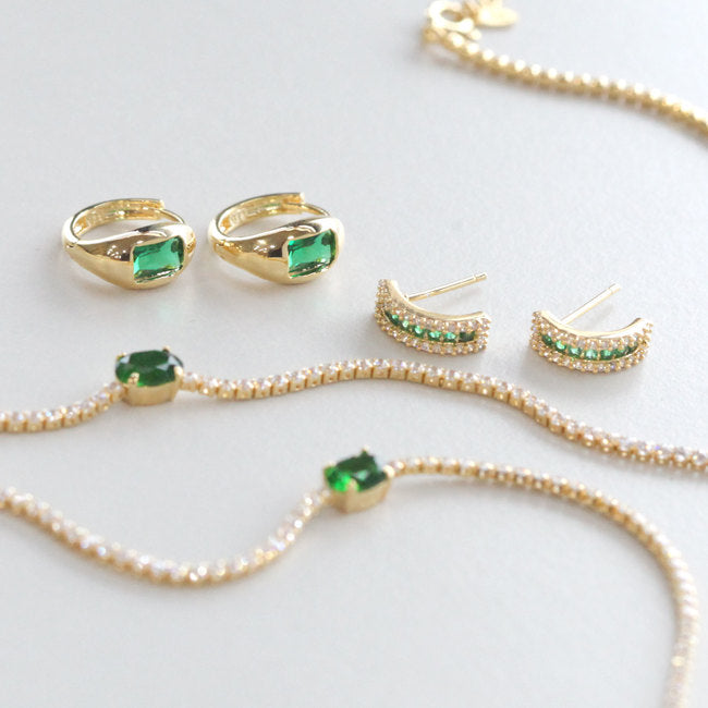 Sparky Emerald Necklace