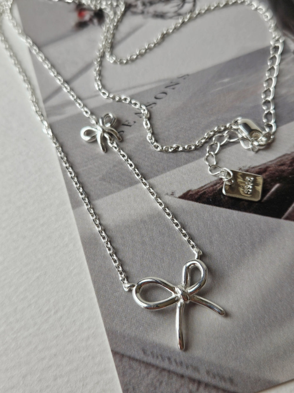 Duo Bow Necklace