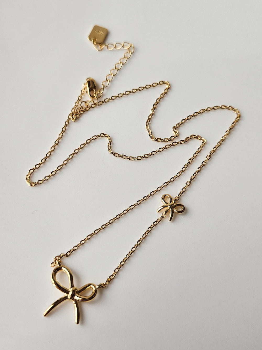 Duo Bow Necklace