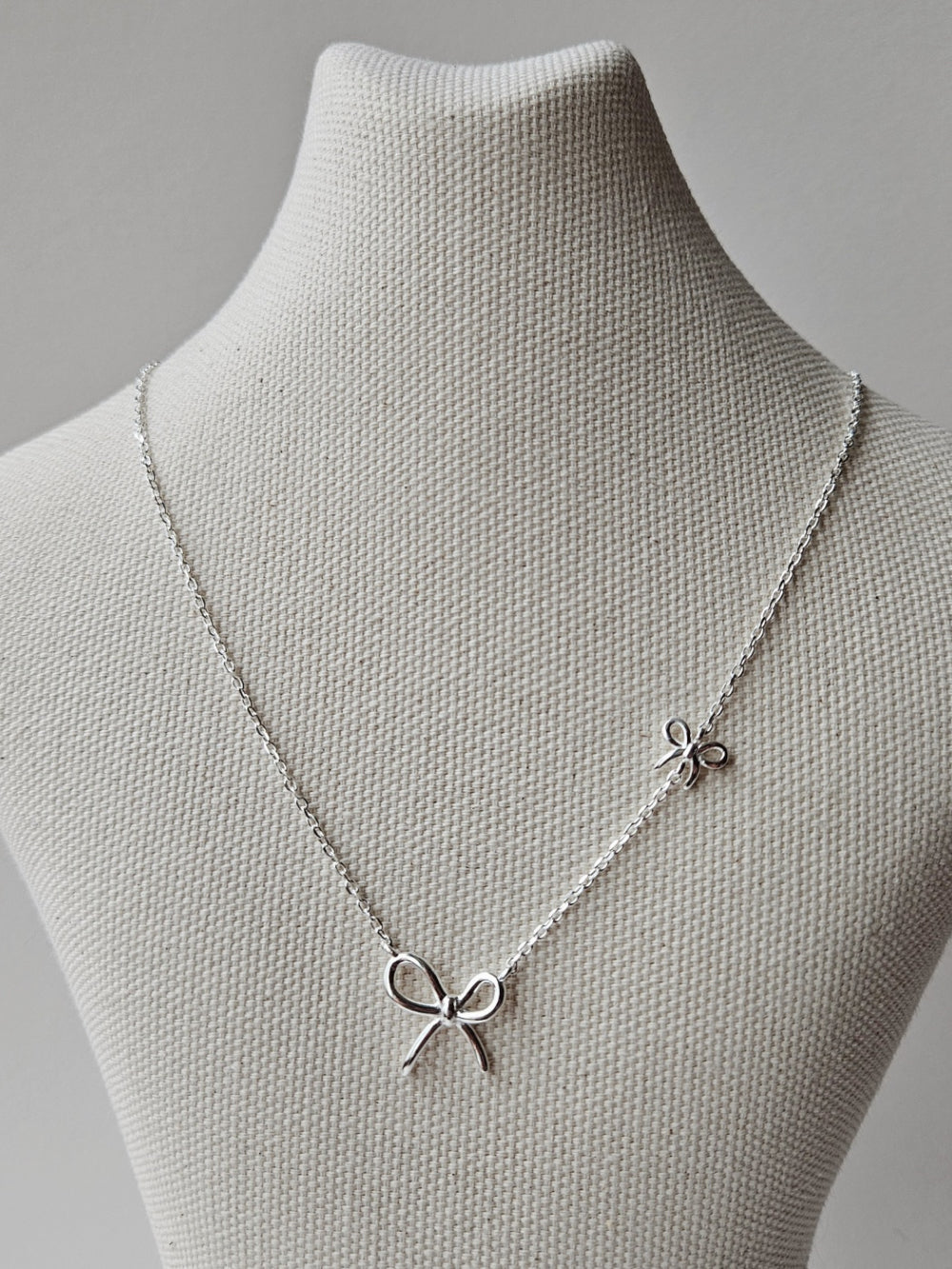 Duo Bow Necklace