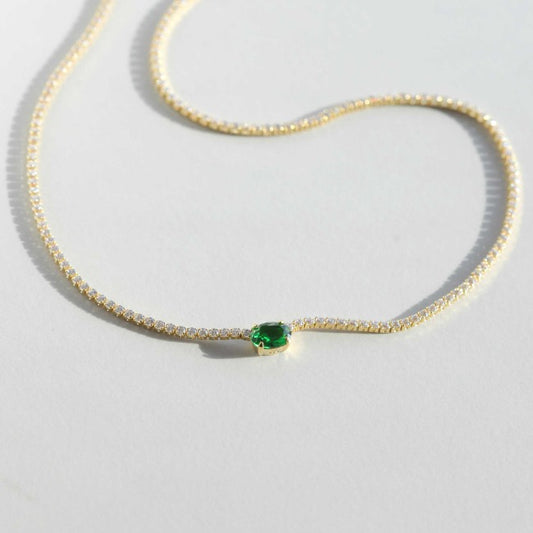 Sparky Emerald Necklace