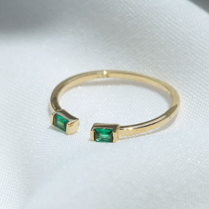 Emerald Stackable Ring