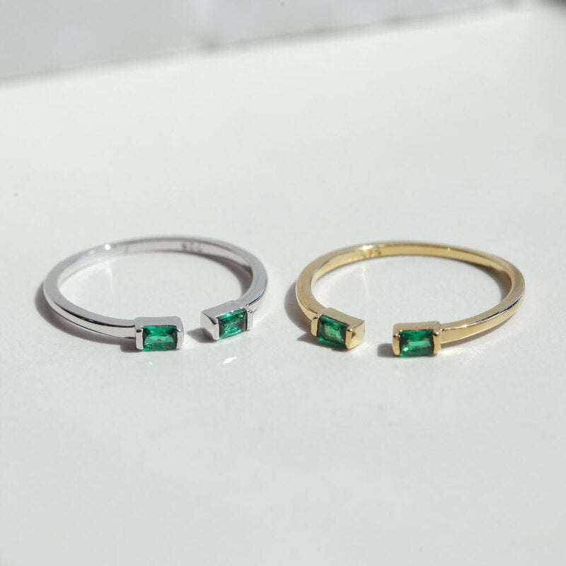 Emerald Stackable Ring