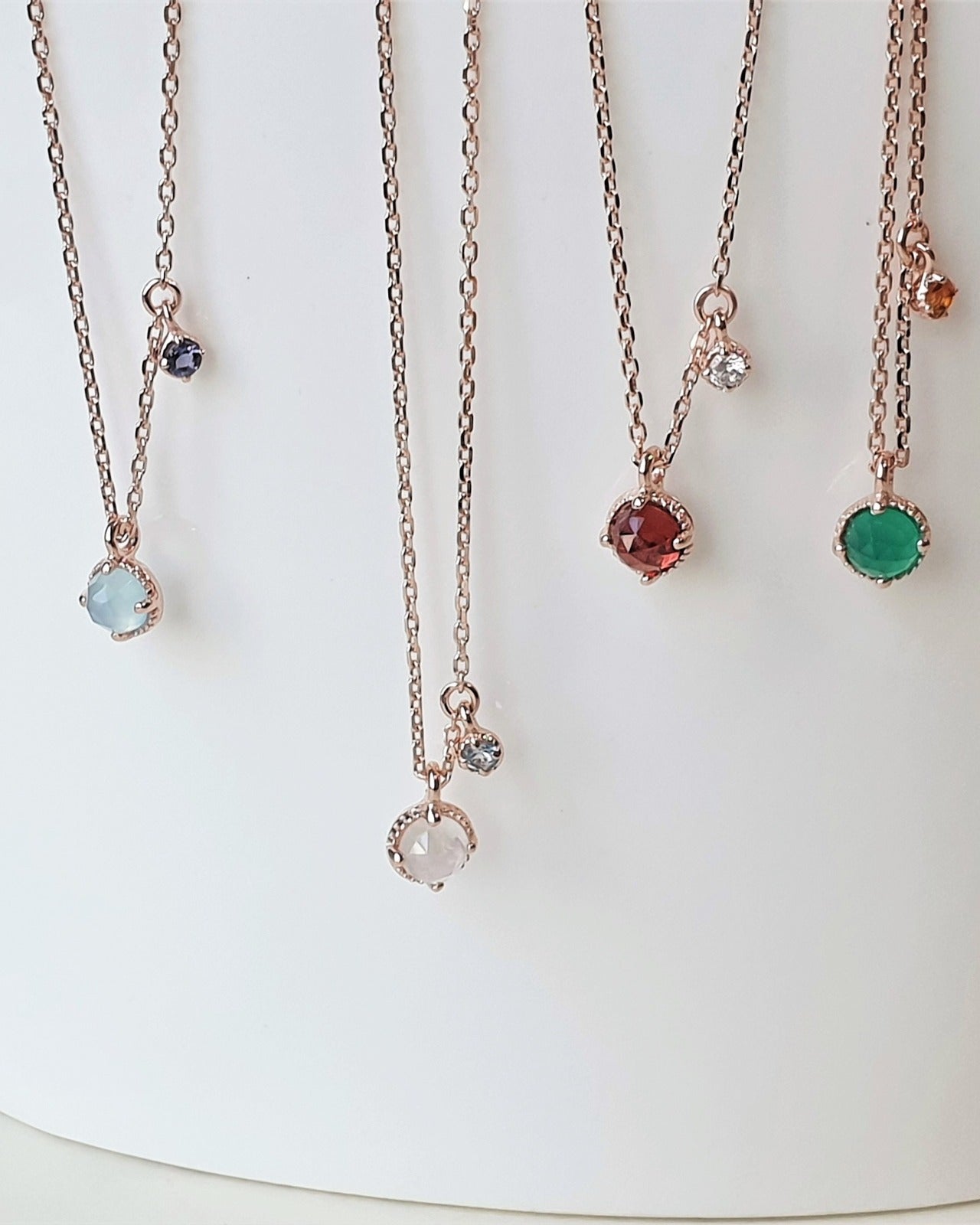 Gemstone Round Necklace