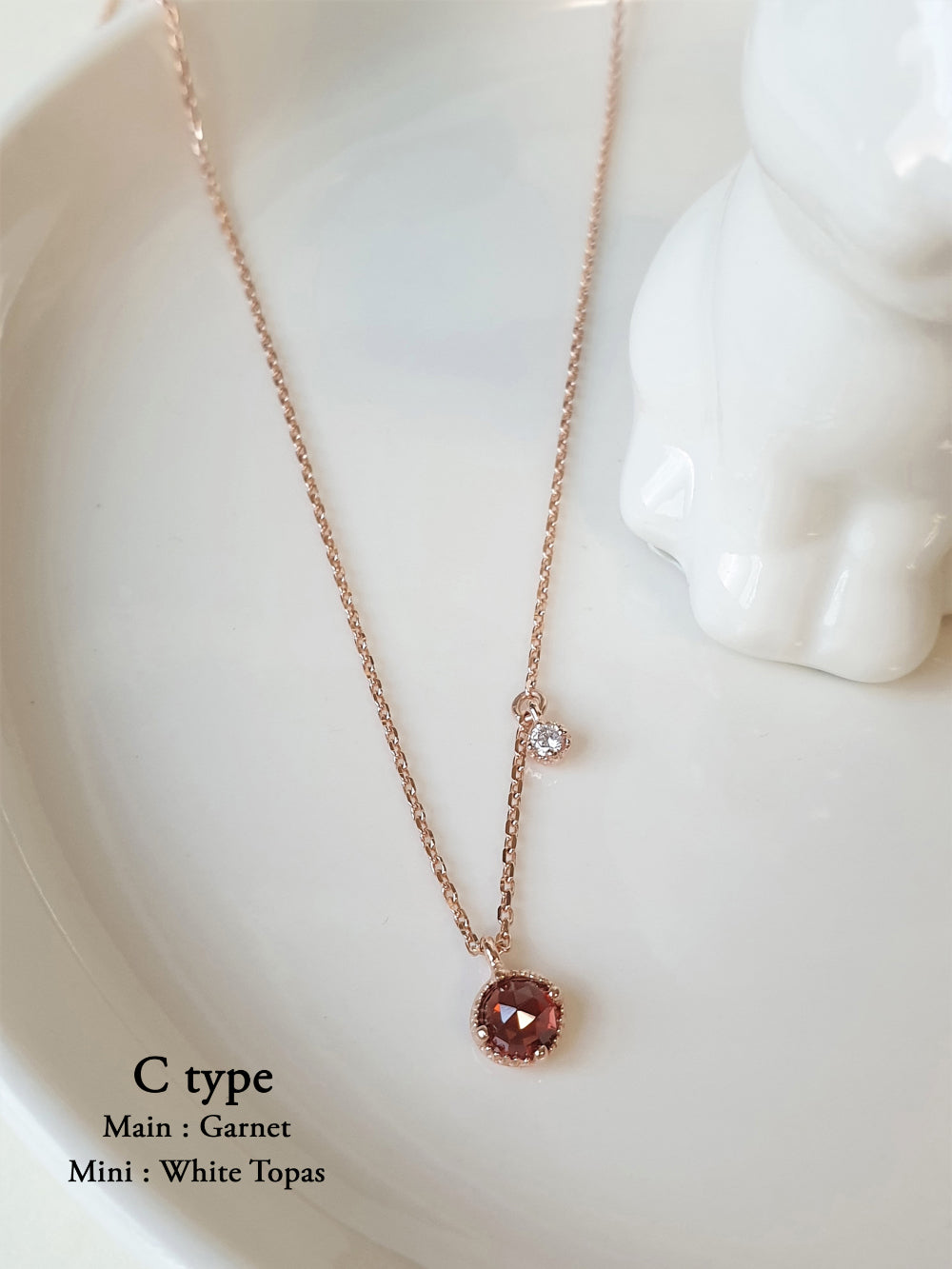 Gemstone Round Necklace