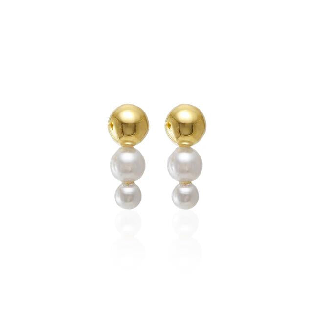 Pearl Stud Drop Earrings