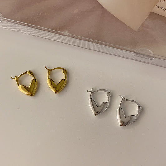 Mini Heart Hoop Earrings