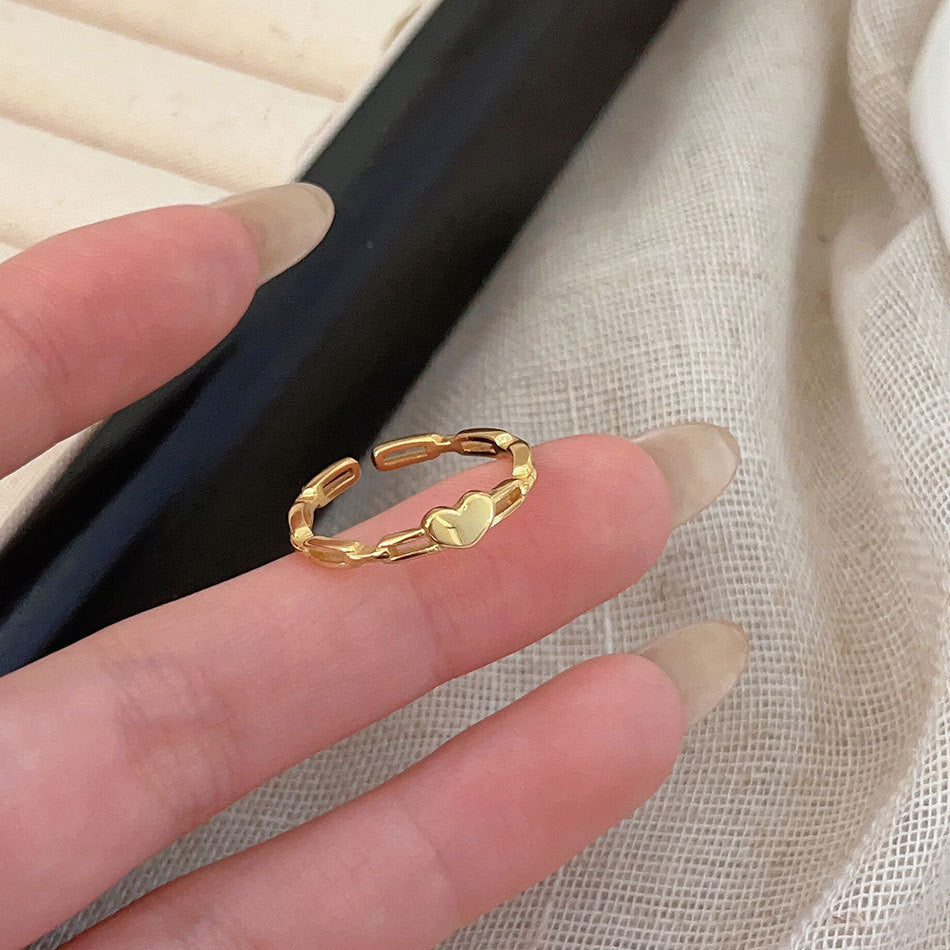 Heart Link Ring