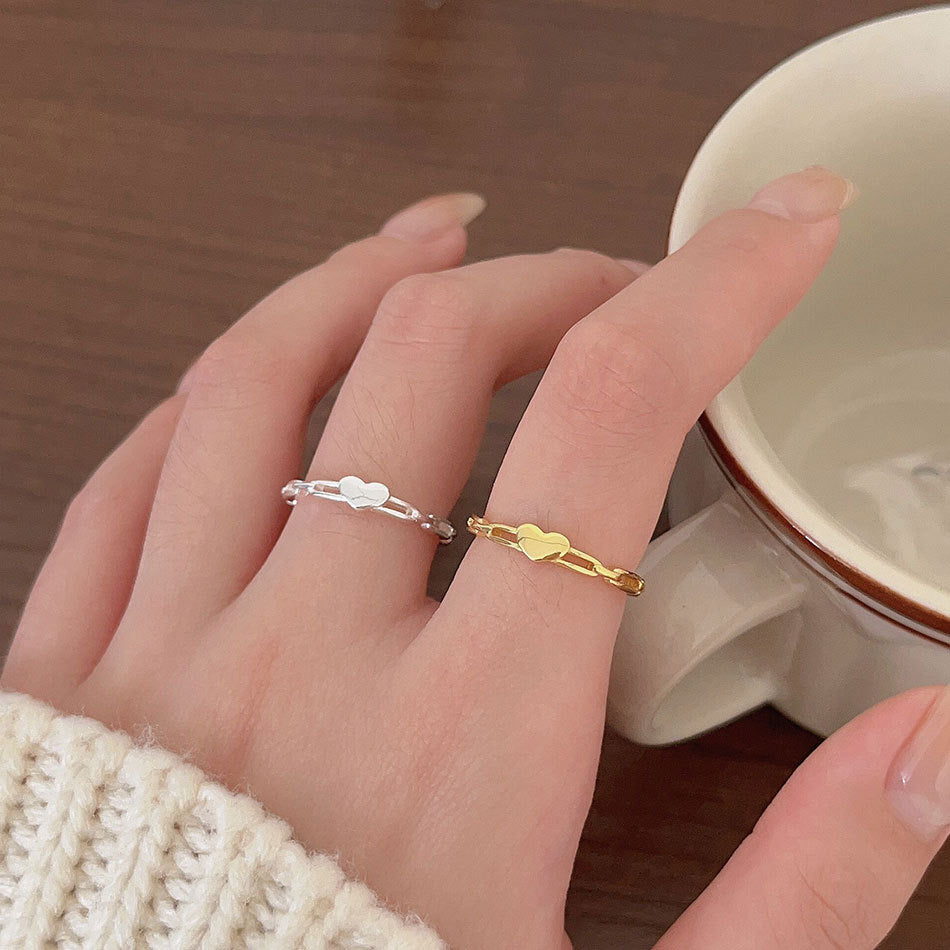 Heart Link Ring