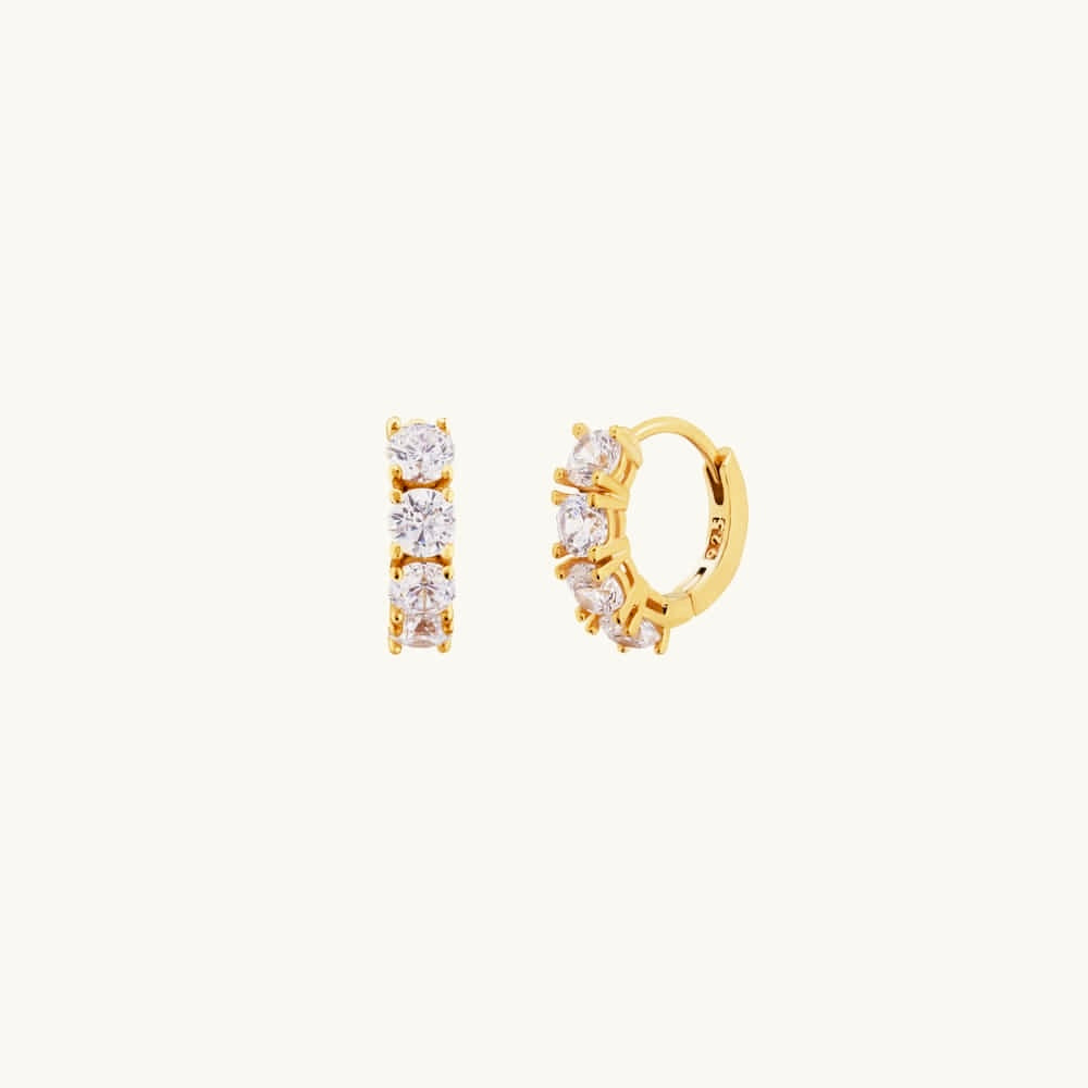 Sparkle Cubic Hoops