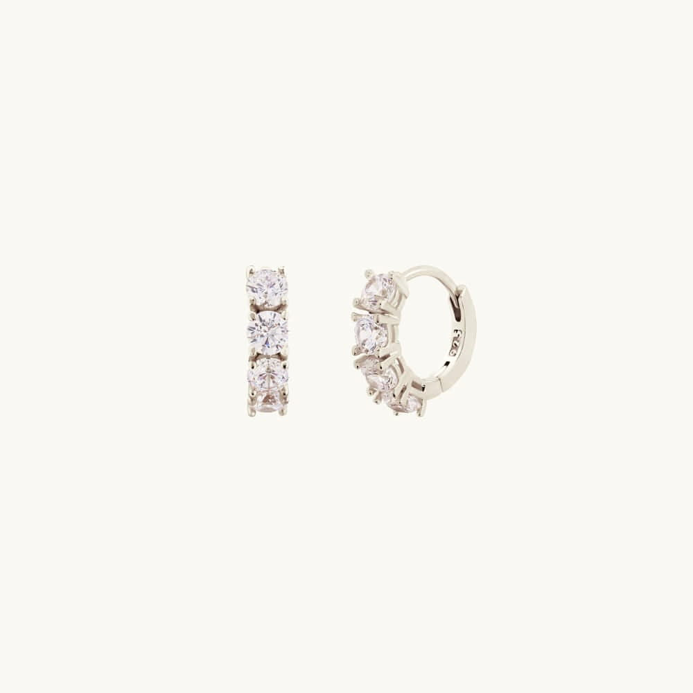 Sparkle Cubic Hoops